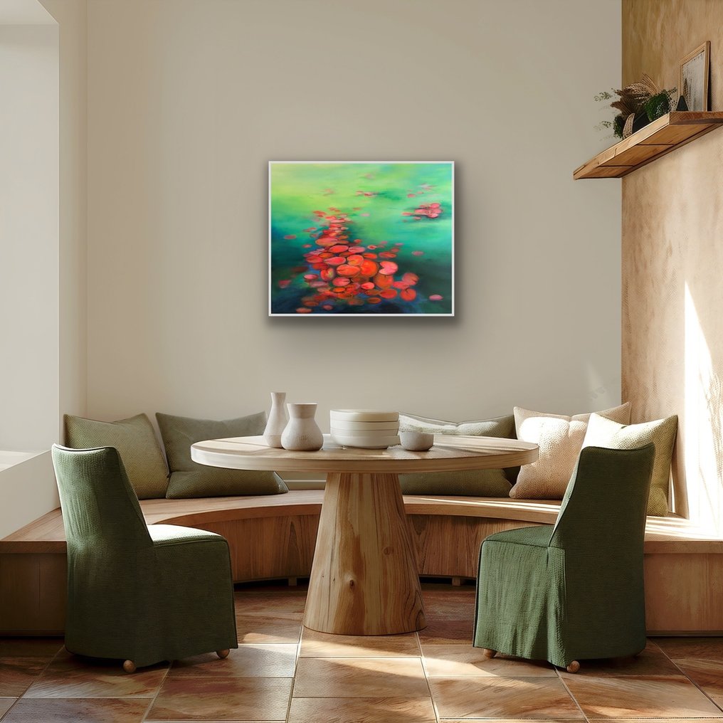 Amita Dand - Abstract Water Lilies Pond #4.3