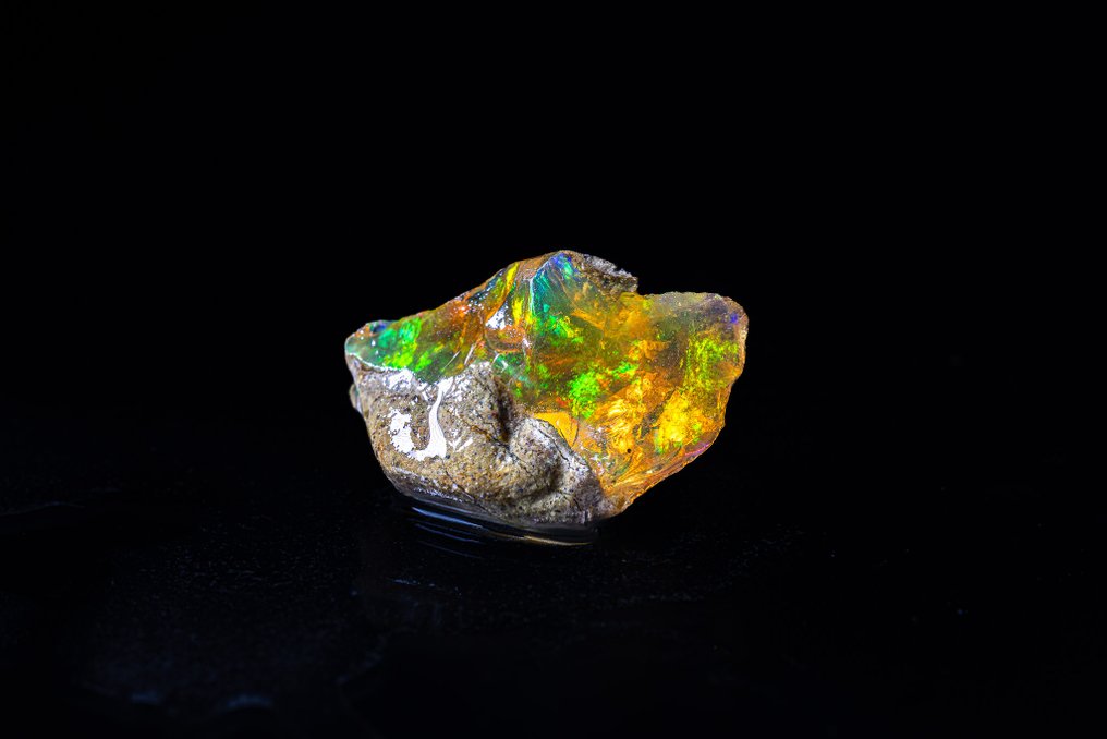 Υπέροχο ακατέργαστο Opale τοπίο 15,45 καράτια - χωρίς τιμή εκκίνησης - Ύψος: 25 mm - Πλάτος: 16.7 mm- 3.09 g - (1) #1.0