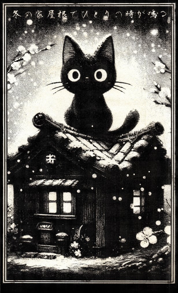 Æ (XX-XXI) - (Set of 3) "Jiji Collection" (2025) - Mixed Media Triptych #3.2