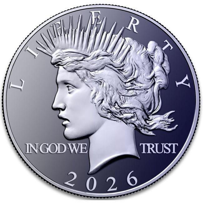 États-Unis. 5 x 2026 1 oz Titanium Peace Dollar Round BU  (Sans prix de réserve) #1.0