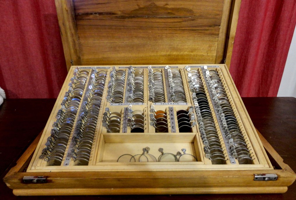 Optometrist's lens set - Verre, Bois, Divers - Examen de la vue #2.1