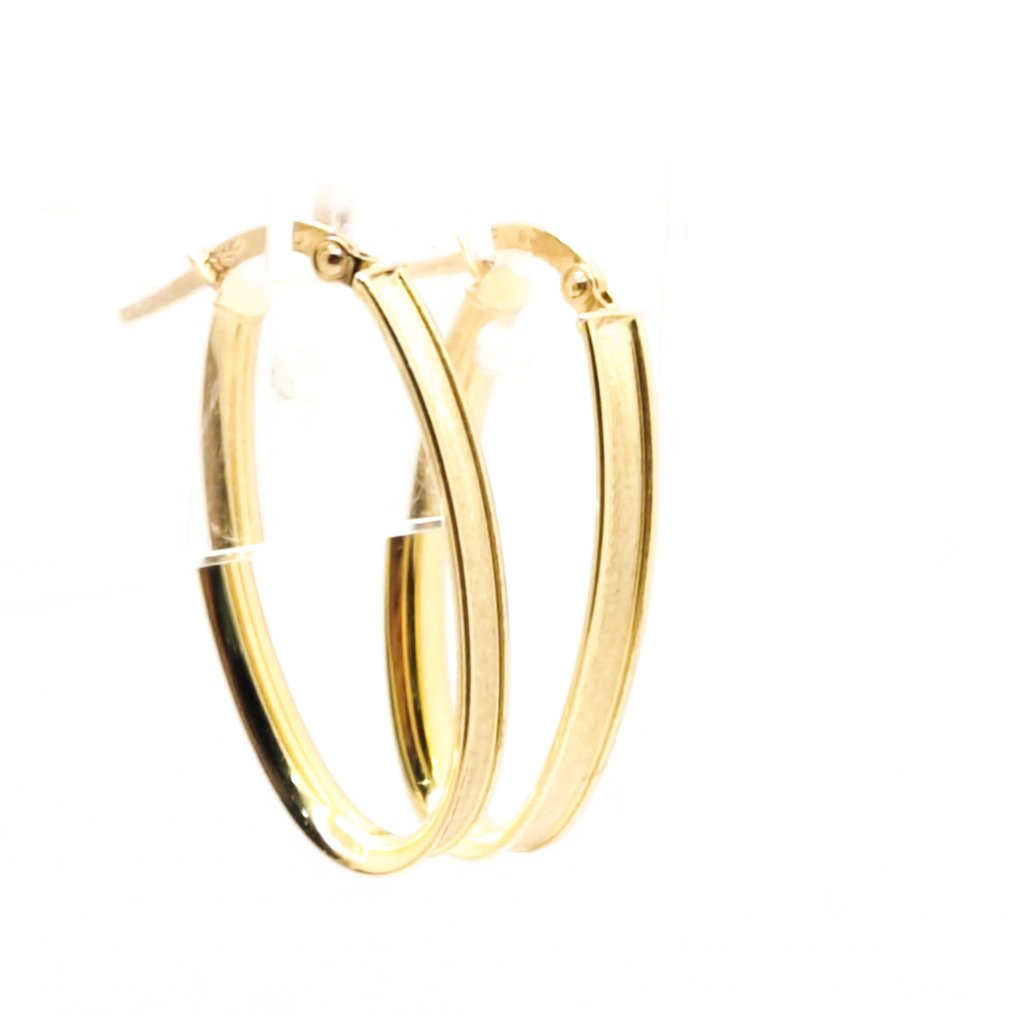Zonder minimumprijs - Oorbellen - 18 karaat Geel goud #3.2