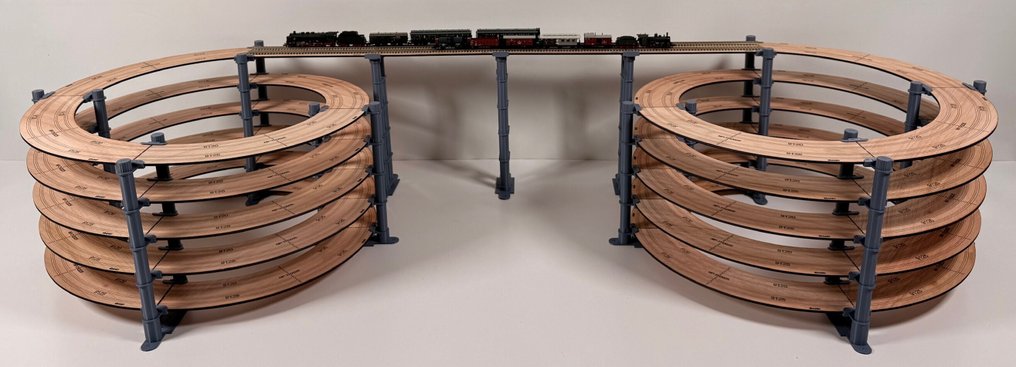 AND - FastTrack Project N - NPH2025-CV "Doppelhorn Viadukt" - Model train attachment (1) - Helical ramp for Fleischmann Piccolo #1.0