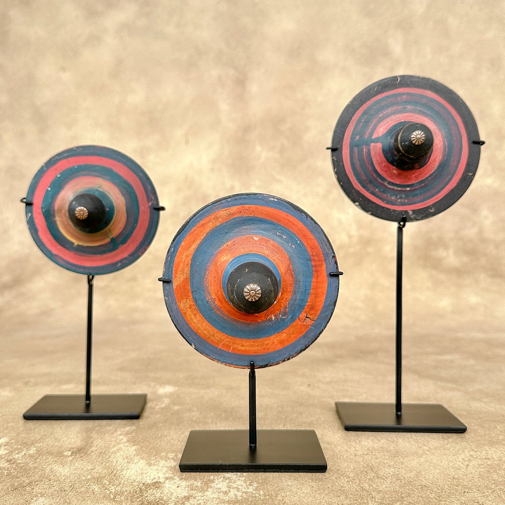 NO RESERVE PRICE - Set of 3 spinning tops - Gasing - Toupie - 2020 et après - Indonésie #4.3