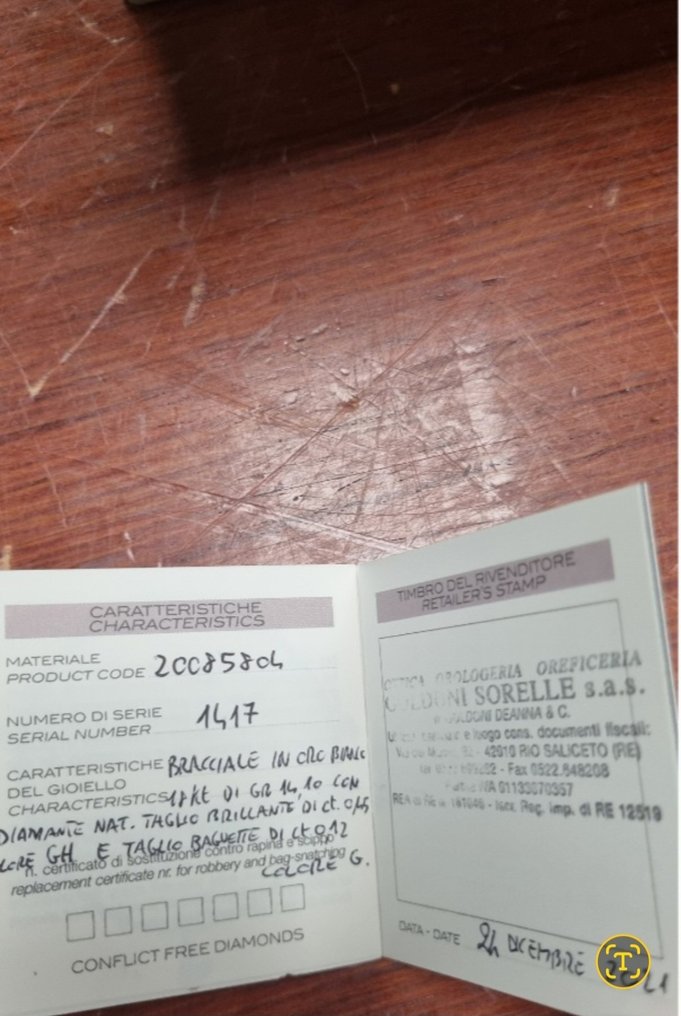 Salvini - 手镯 - 18K包金 白金 钻石 (天然) - 钻石 #2.1