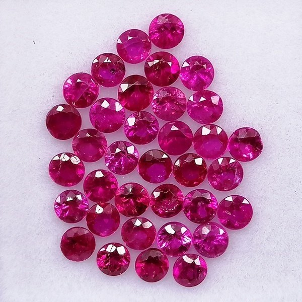 35 pcs  红色 红宝石  - 2.17 ct - 西班牙宝石学院（IGE） - 次要的 #2.1