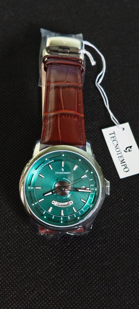 Tecnotempo - Automatic Pulsometer "Gradue Pour 30 Pulsations" – Special Edition – Sapphire – Green - TT.50PS.GR - Men - 2020+ #2.1