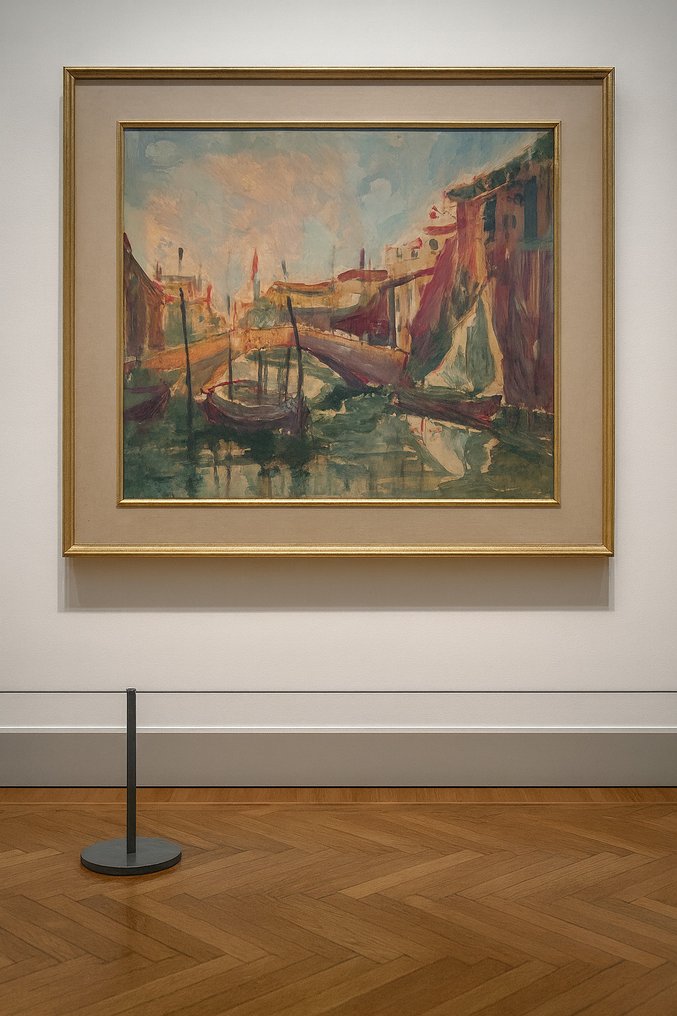 Italian school (XX) - Venetian view #1.0