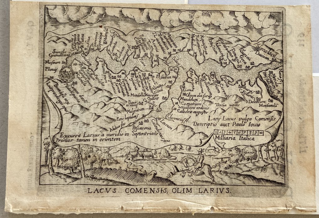 Italy - Lombardia - North ITALY; Ortelius - Lacus Comensis,Olim Larius - 1581-1600 #1.0