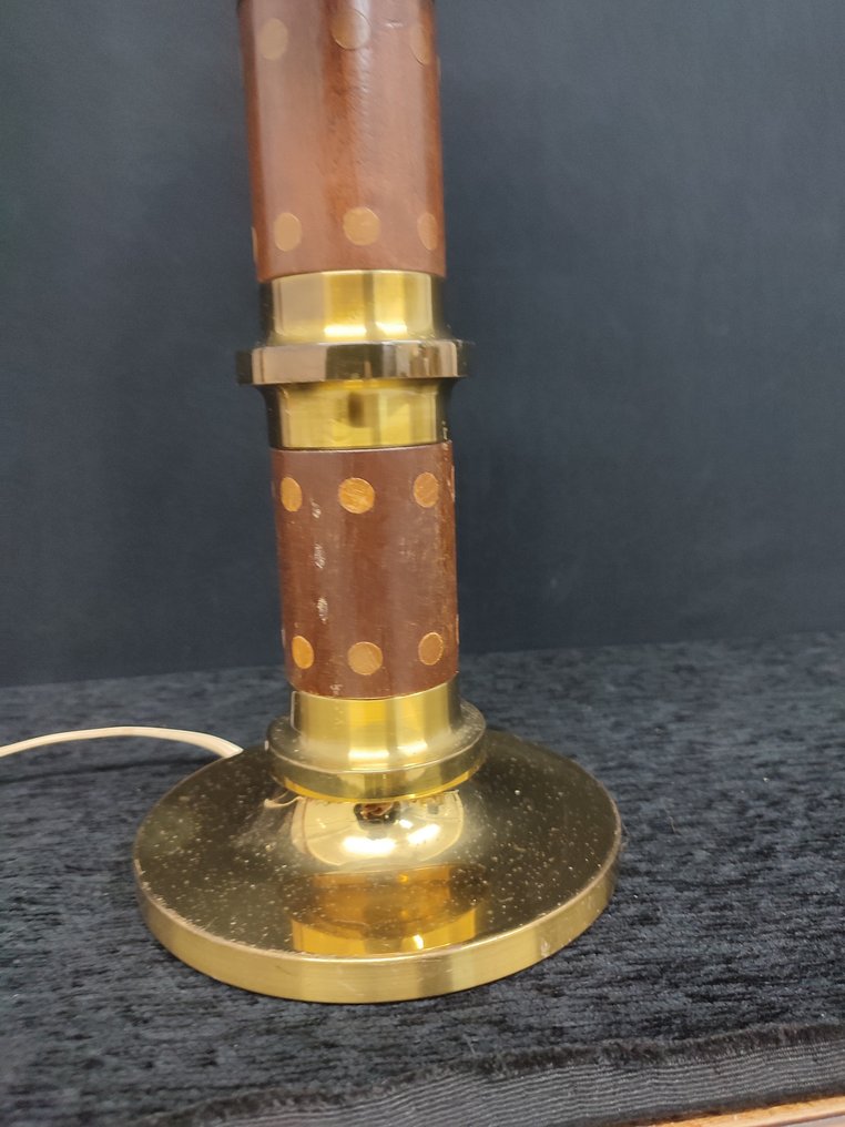 FRANCIA  lampara laton dorado - Επιτραπέζιο φωτιστικό - Ξύλο, Ορείχαλκος #3.2