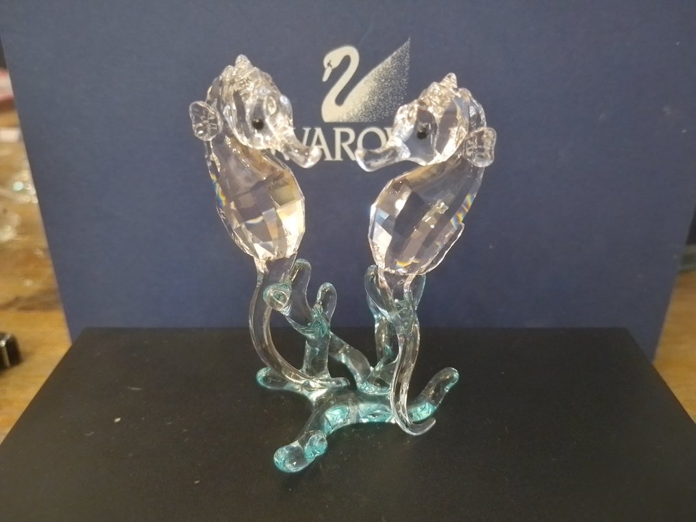 Swarovski - Figurine - Sea Horses - 885589 - Box + Certificate - Crystal #4.3