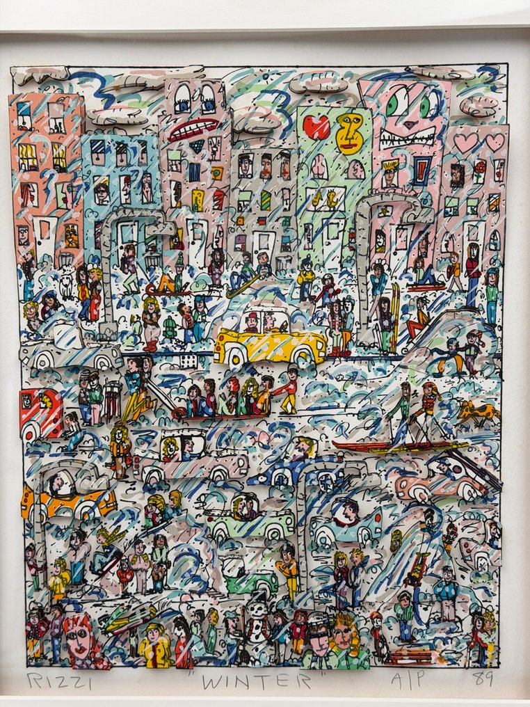 James Rizzi (1950-2011) - WINTER ·  Artist's proof · 3D silkscreen #2.1