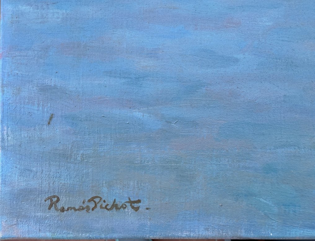 Ramón Pichot Soler (1924–1996) - Cadaqués con barcas #1.0