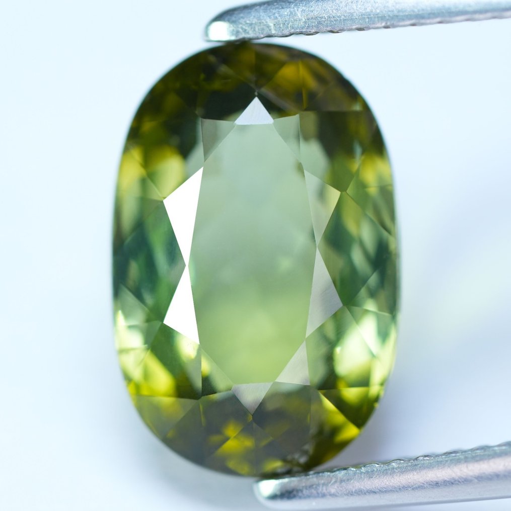 1 pcs  绿色, 黄色 电气石  - 6.81 ct - 国际有色宝石协会（ICA GemLab） #1.0