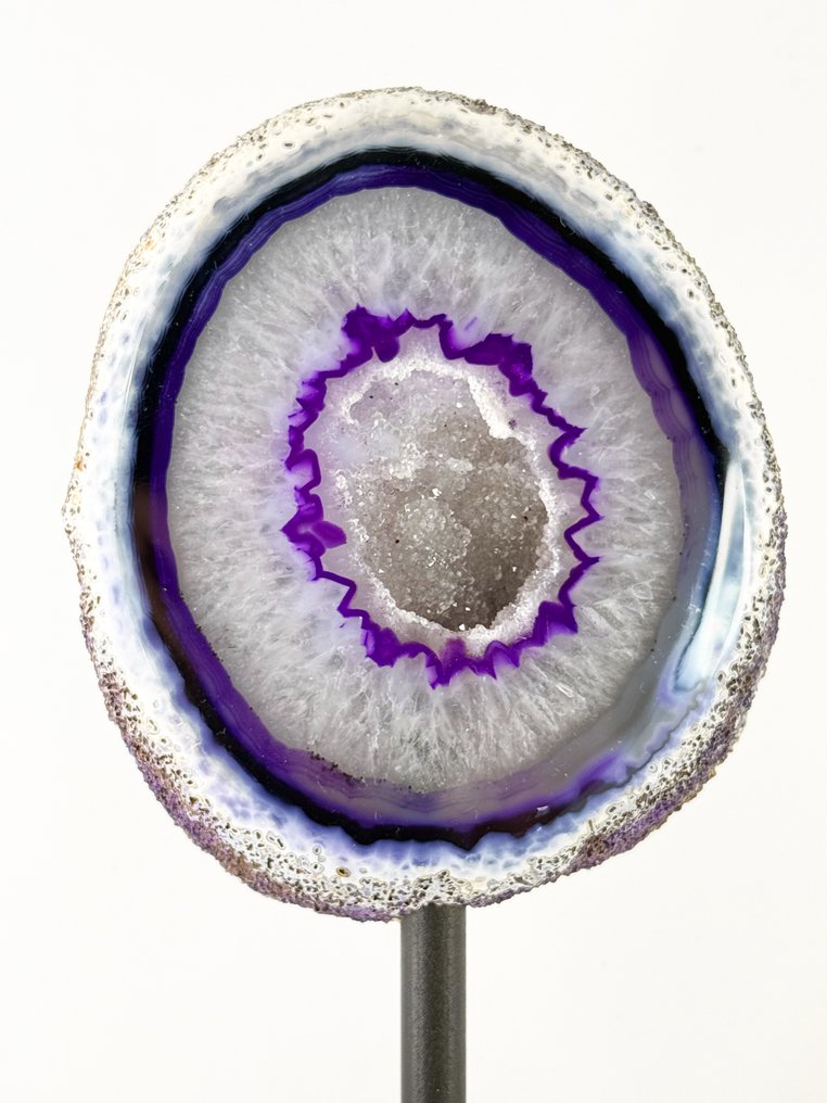 AA+ quality agate on stand - purple color Crystal - Height: 190 mm - Width: 100 mm- 985 g #2.1