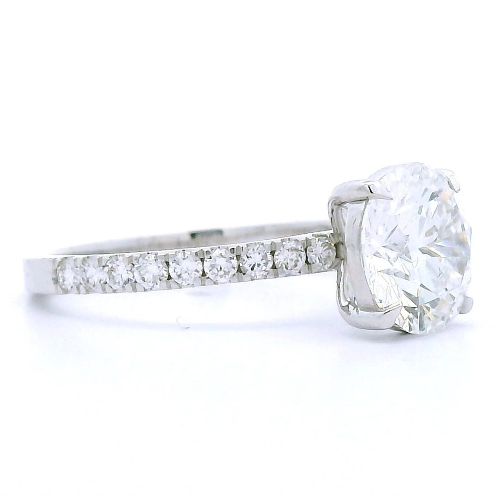 沒有保留價 - 戒指 - 18 克拉 白金 - 2.28ct. tw. 鉆石 (實驗室培育) - 鉆石 #4.3