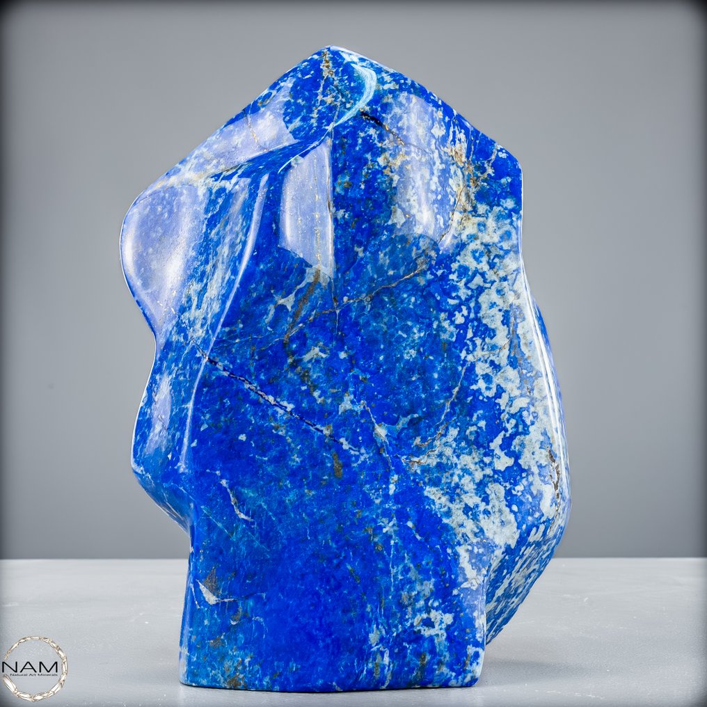 Lapis lazuli de primera calidad natural azul real Forma libre- 1848.64 g #1.0