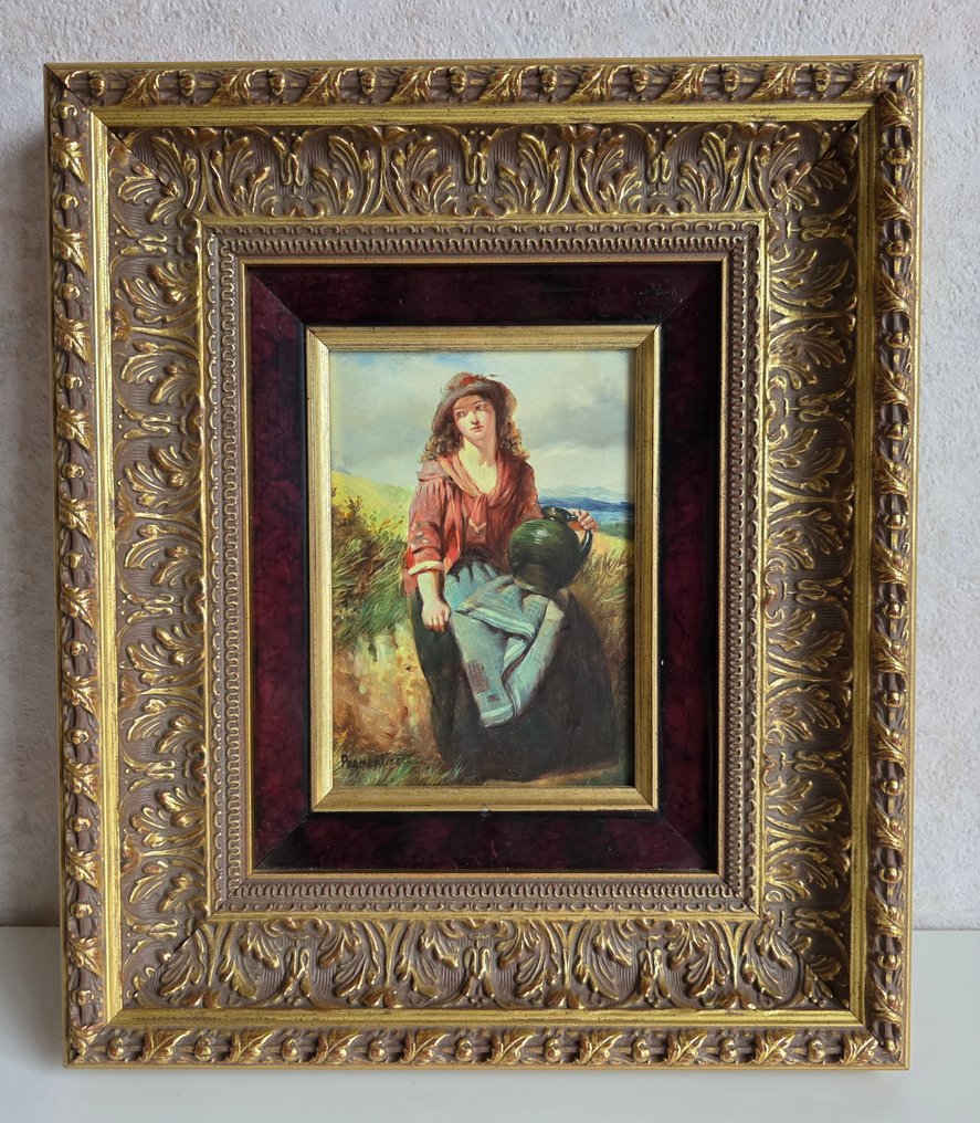 Parmentier (XX) - Elegante dame met vaas. #2.1