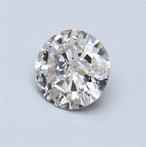 1 pcs 鑽石 (天然) - 0.51 ct - 圓形 - H(次於白色的有色鑽石) - I1 - 國際寶石學院(International Gemological Institute (IGI)) #3.2