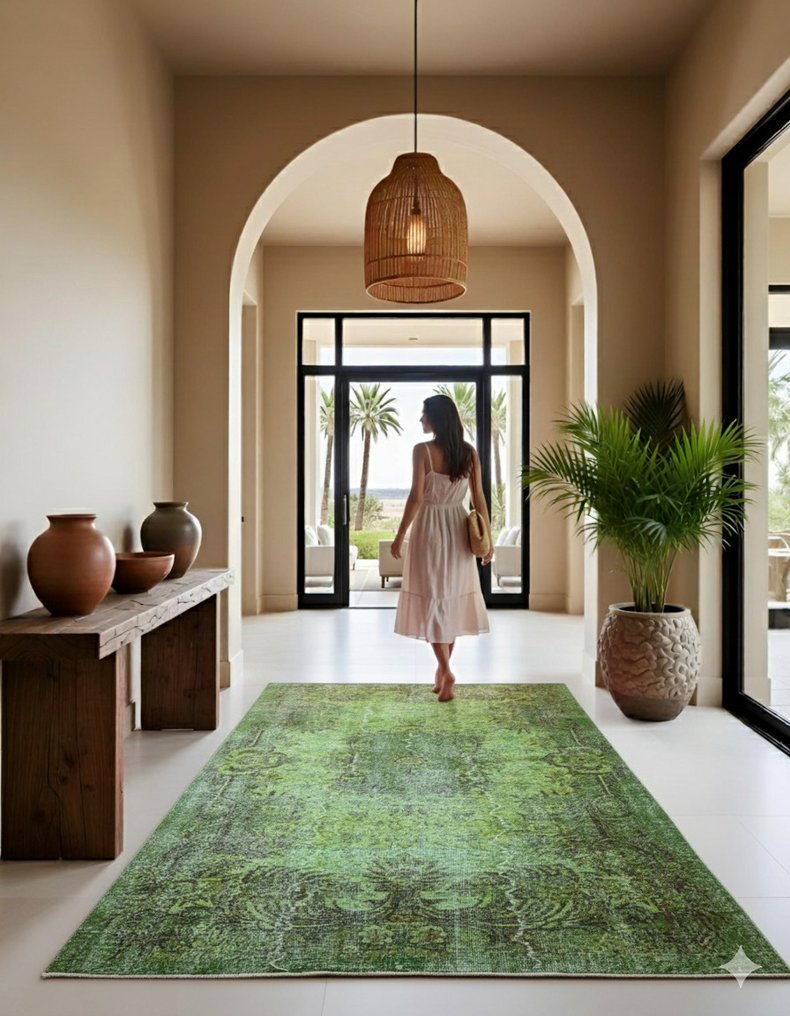 Πράσινο vintage - Χαλί - 305 cm - 160 cm - με πιστοποιητικό #1.0