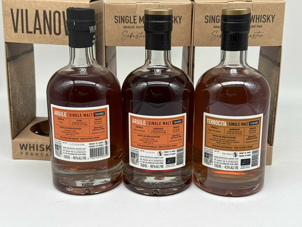 Vilanova - Tourbé - Argile (x2) & Terrocita  - 700ml - 3 bottles #3.2