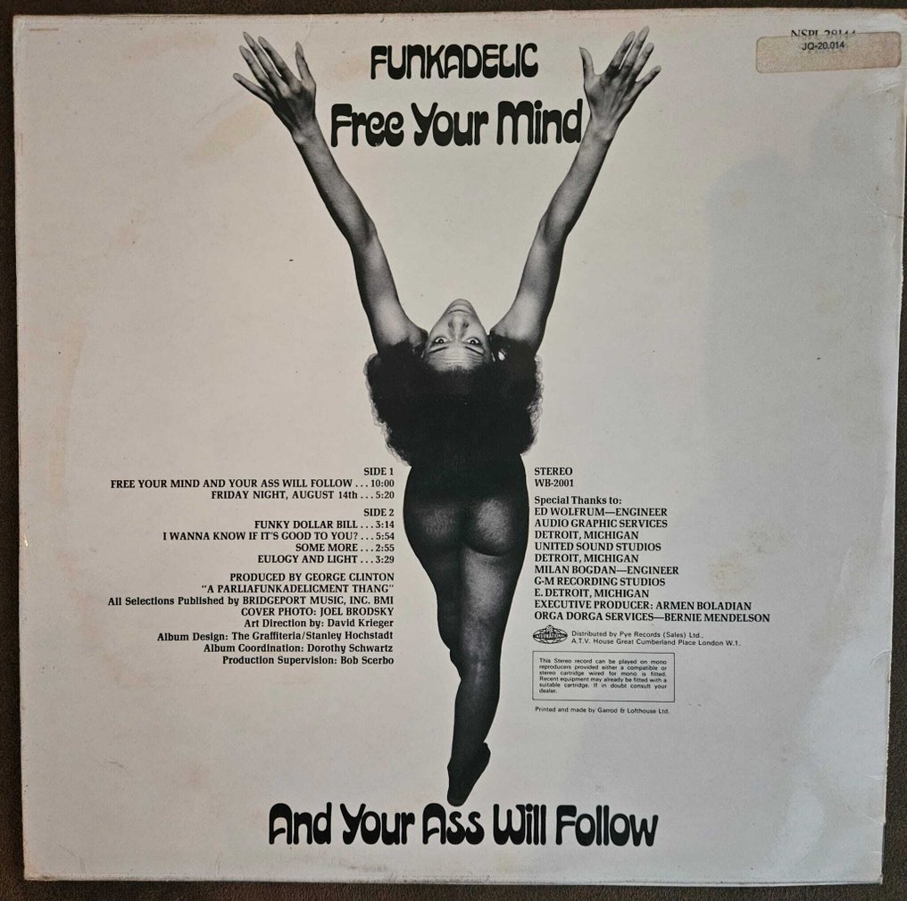 Funkadelic & Related - Free Your Mind And Your Ass Will Follow - LP - Prima stampa - 1970 #1.0
