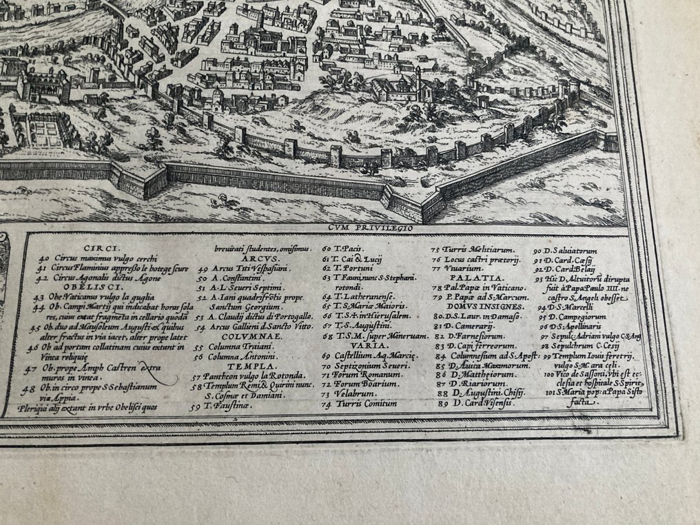 Italia - Roma; Georg Braun & Frans Hogenberg - Roma - 1581-1600 #1.0