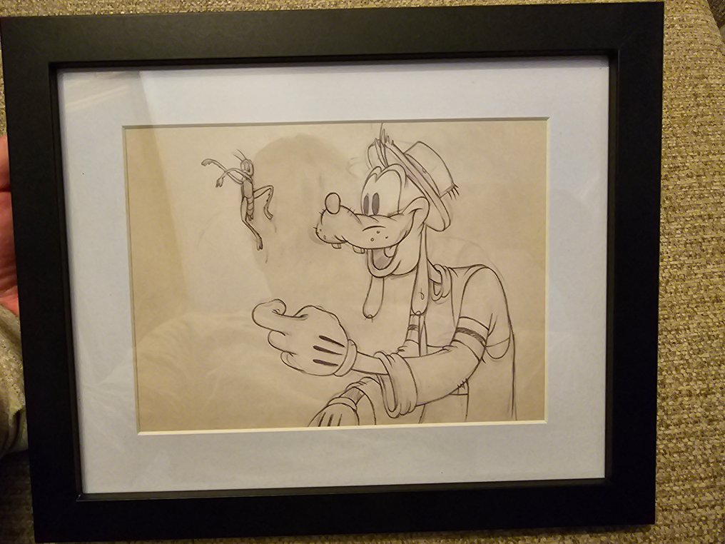 Disney - 1 Colour pencil drawing - Goofy - Goofy and frog pencil study #1.0