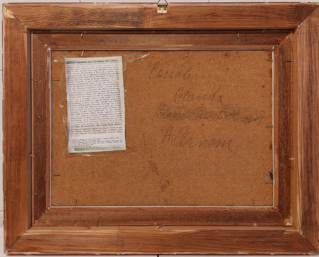 Umberto Montini (1897-1978) - Citta' olandese con canale #4.3