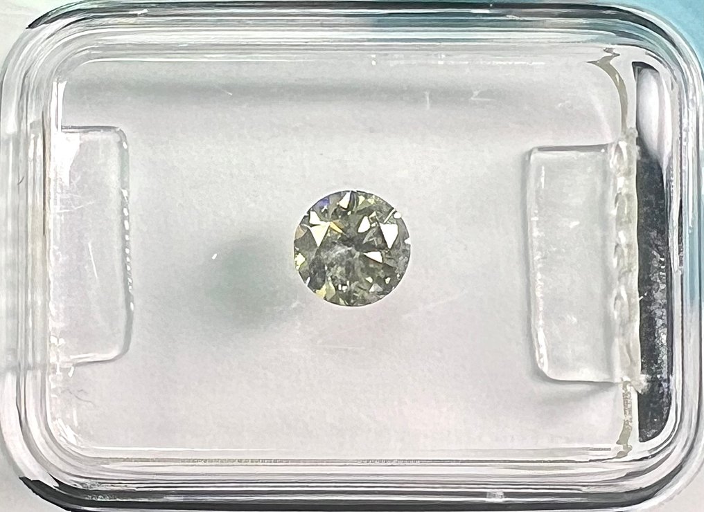 Fără preț de rezervă - 1 pcs Diamant (Natural) - 0.40 ct - Rotund - M - SI1 - IGI (Institutul gemologic internațional) #1.0