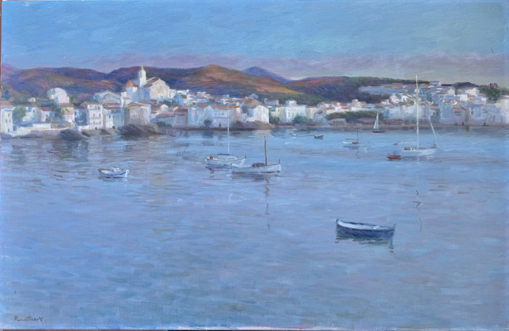 Ramón Pichot Soler (1924–1996) - Cadaqués con barcas #1.0