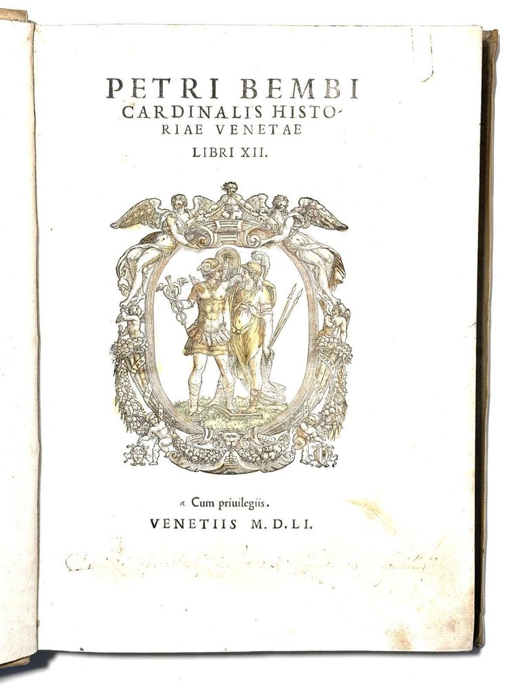 Pietro Bembo - (RENAISSANCE FIRST EDITION) PETRI BEMBI CARDINALIS HISTORIAE VENETAE LIBRI XII - 1551 #1.0