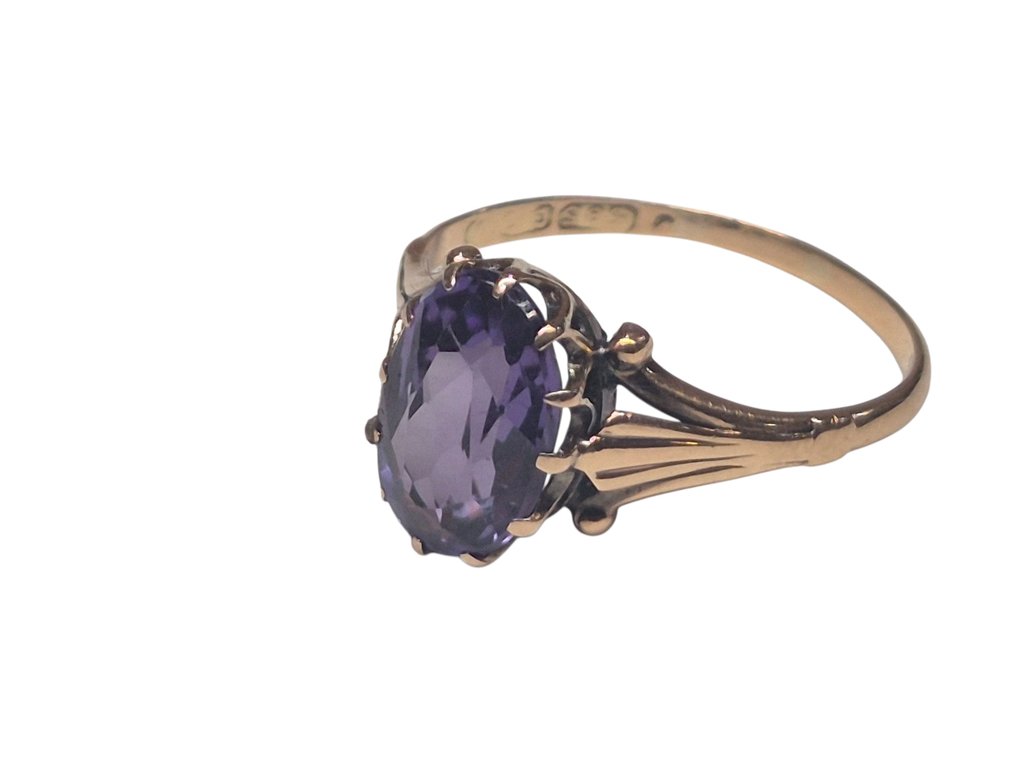 χωρίς τιμή ασφαλείας - Δαχτυλίδι - 14 καράτια Κίτρινο χρυσό - Η αλλαγή χρώματος κατασκευάστηκε το 1933. #2.1