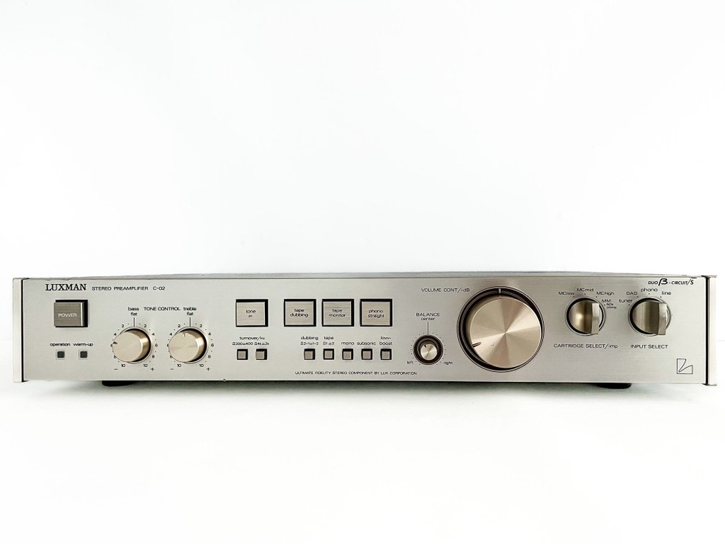 Luxman - C 02 Champagne high-end-serie preamplifier. Samlarens dröm Solid state förförstärkare #1.0