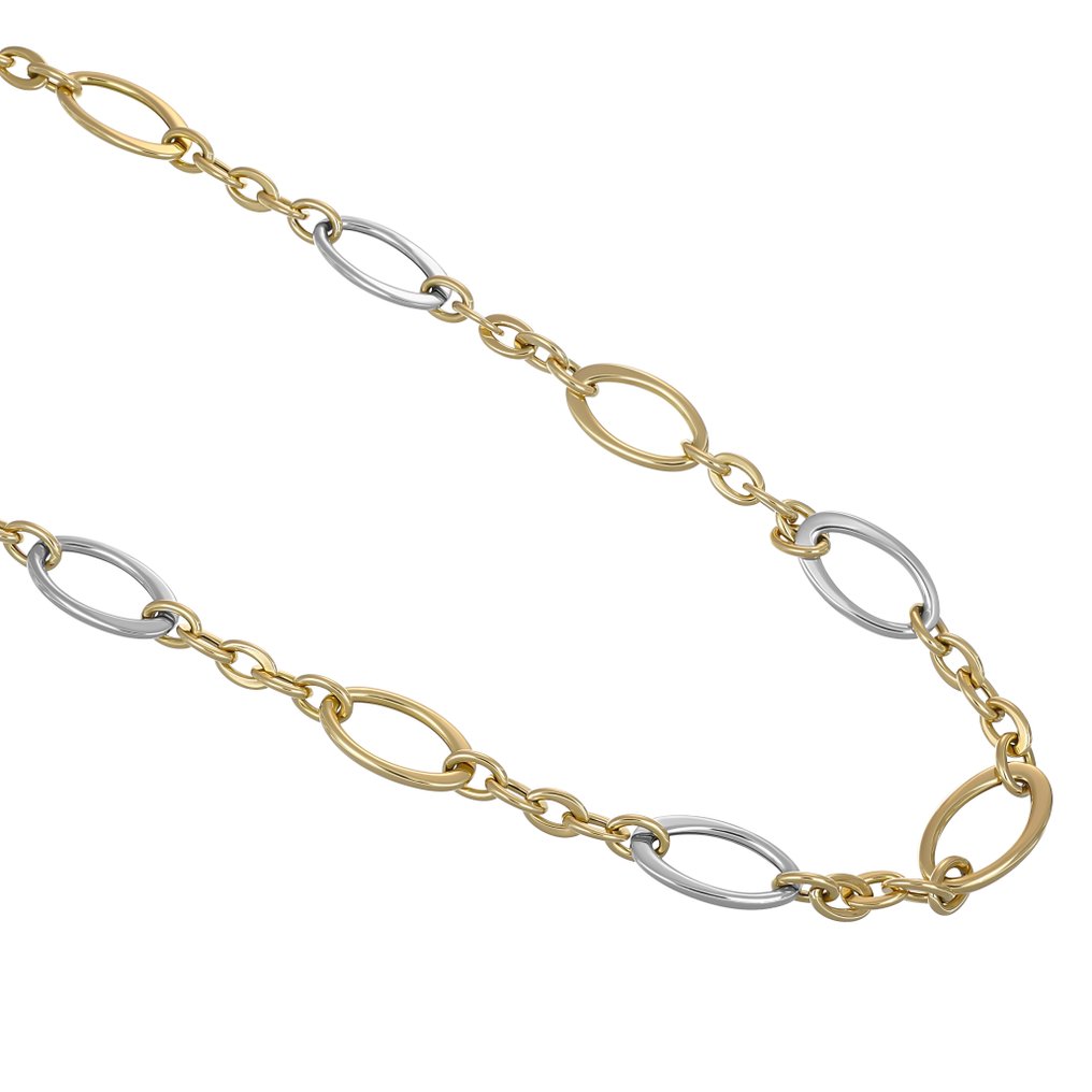 Halsketting - 18 karaat Geel goud, Witgoud #1.0