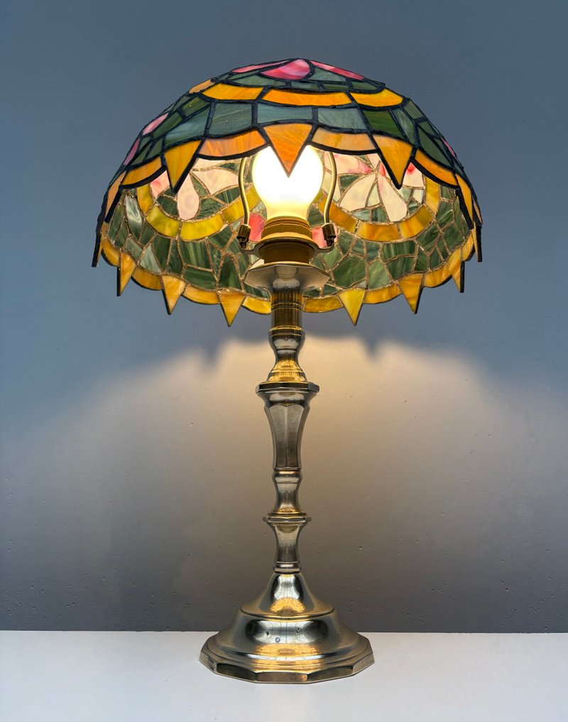 Tiffany (Style) - 檯燈 - 彩色玻璃 #4.3