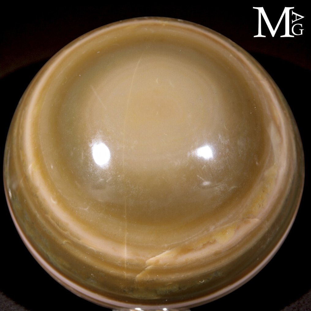 Special Collection Agata Sphere Really Unique - Striped Agate - Height: 70 mm - Width: 70 mm- 463 g #2.1