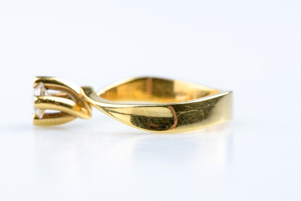Δαχτυλίδι - 18 καράτια Κίτρινο χρυσό -  0.32ct. tw. Διαμάντι (Φυσικό)  #3.2