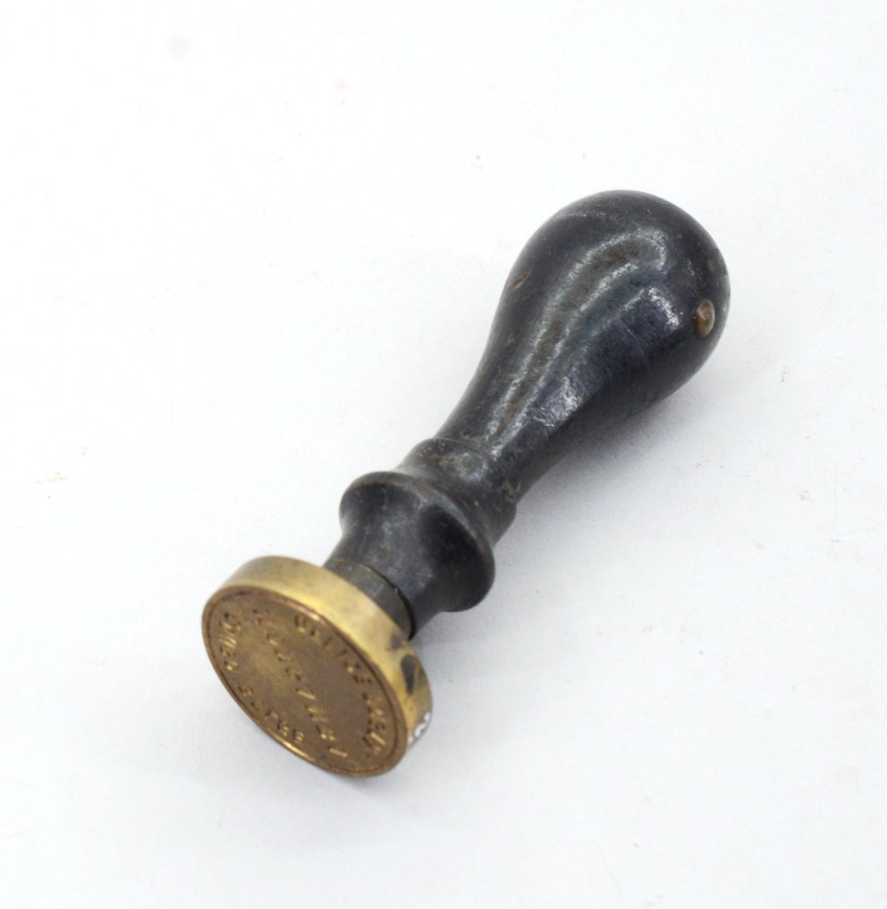 Postmark - Original lacquer stamp seal stamp Mongamba - Belgian Congo- 1936 #2.1