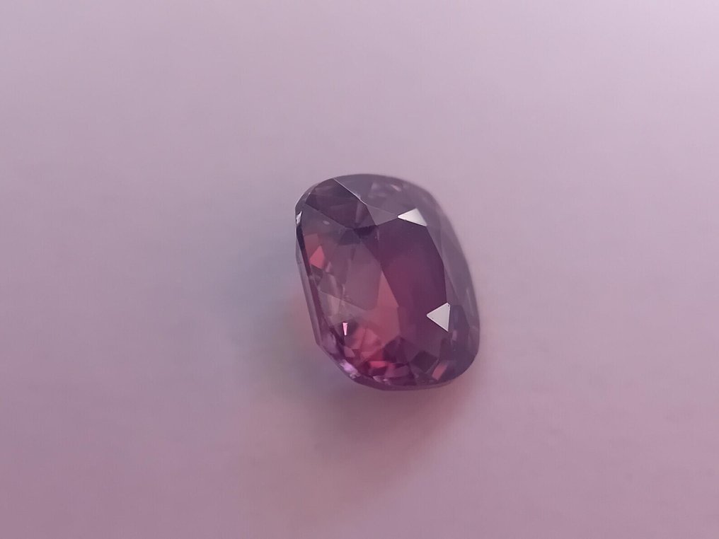 1 pcs Viola, Rosa Spinello - 1.12 ct - Antwerp Laboratory for Gemstone Testing (ALGT) - Vivid Deep #1.0