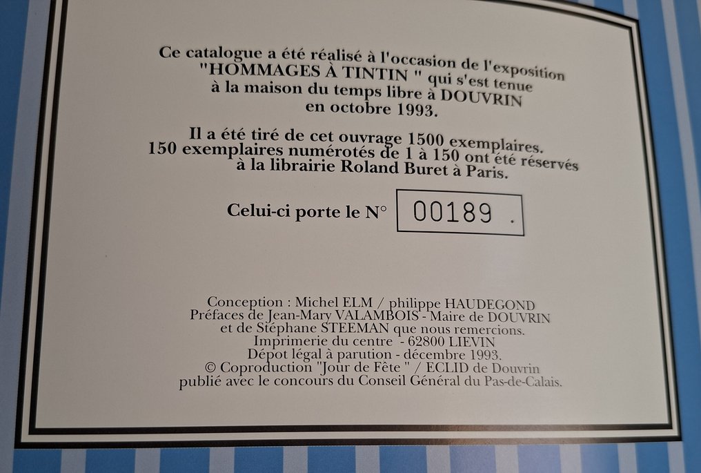 Tintin - Tintin et les faussaires - 1 Album - Limitierte und nummerierte Ausgabe - 1993 #2.1