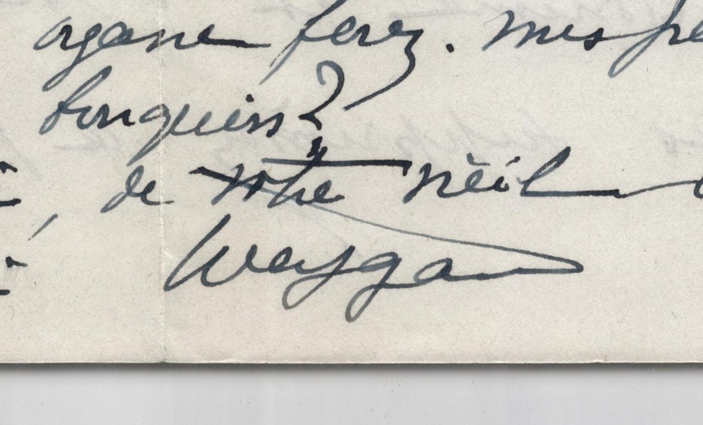 Général Weygand - «Je n'étais pas encore convaincu de la nécessité de demander un armistice» - Lettre autographe signée à Félix Bonafé - 1955 #3.2