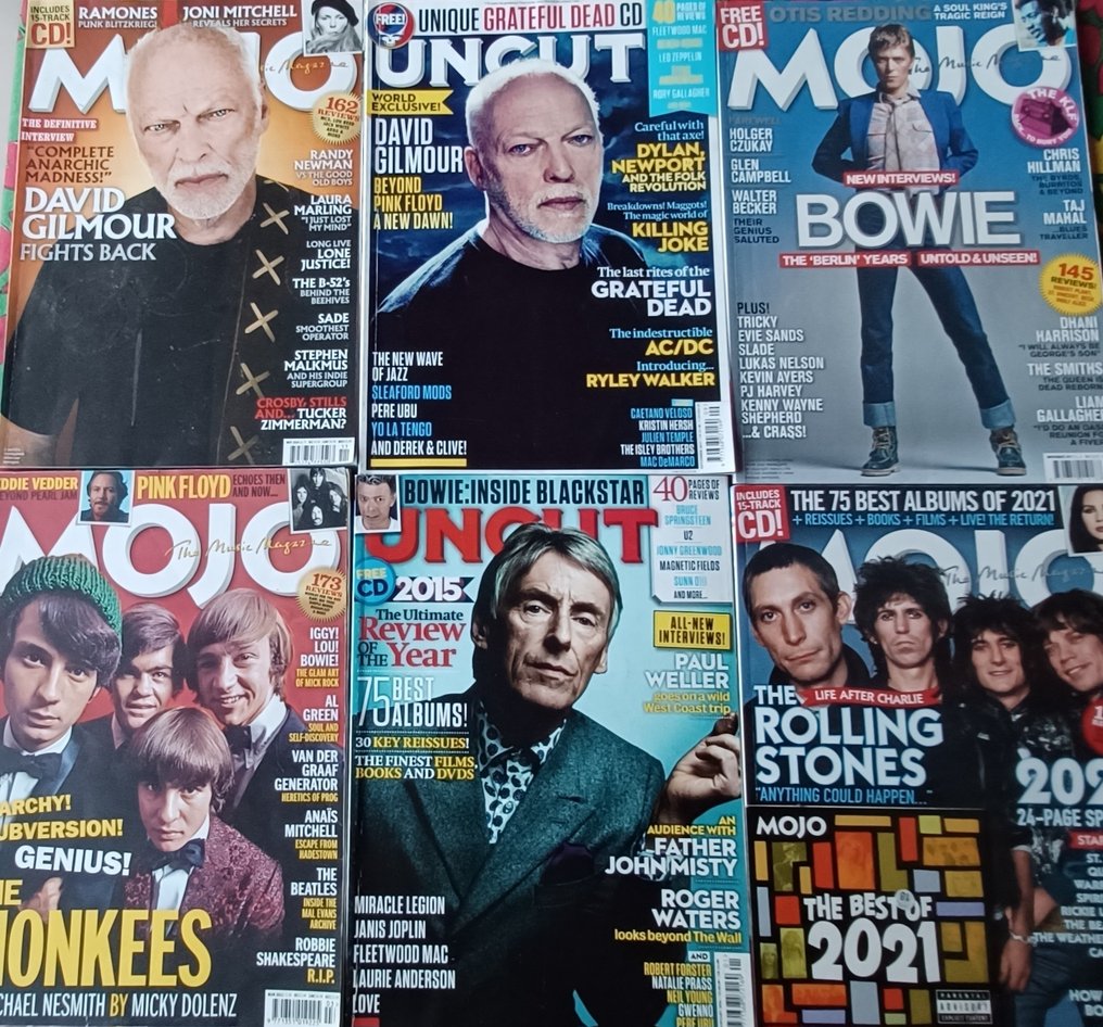 34 English-language music magazines (2014-2025): 21 x Uncut / 12 x Mojo / 1 x Record Collector - 2014-2025 #1.0