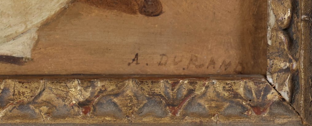 A. Durand (XX) - Een dame die een brief schrijft #4.3