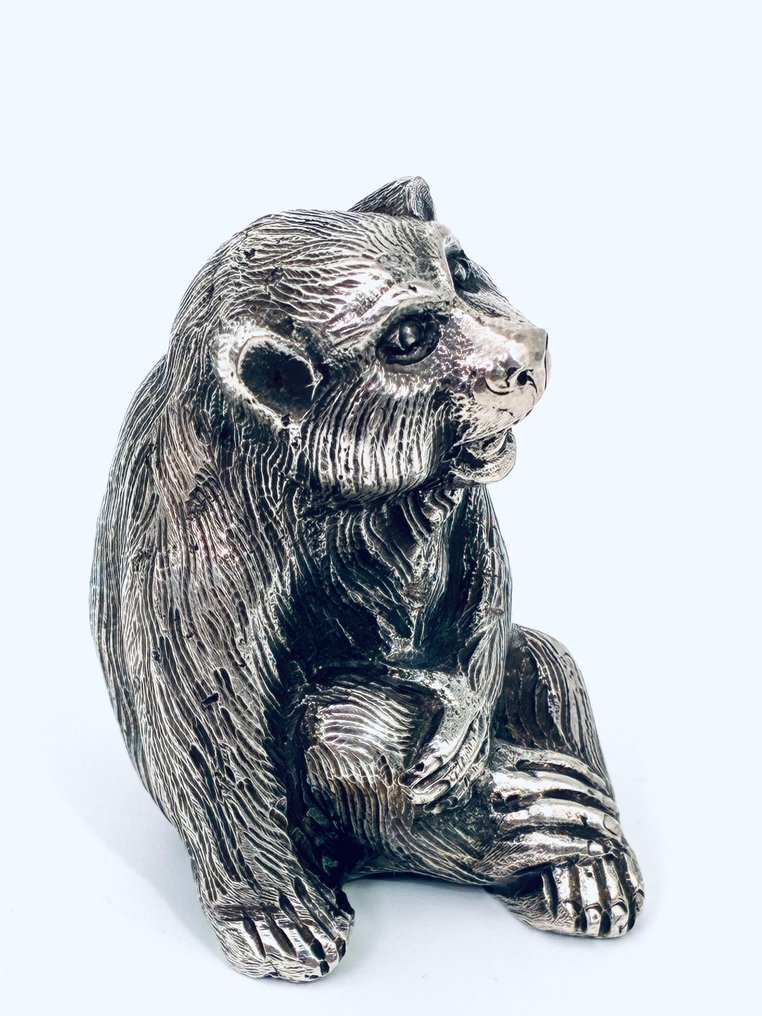 Figurka - Figura del mono plata - Srebro pr. 915 #1.0