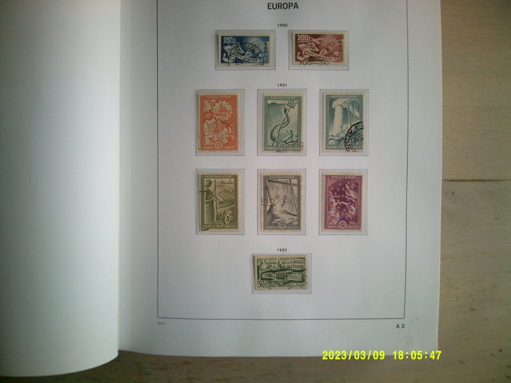 Europa 歐洲郵電管理委員會 1949/2002 - 专辑 DAVO de luxe,欧洲共同体,欧洲自由贸易联盟(EFTA),理事会,贝内卢克斯,北欧,北约 #4.3