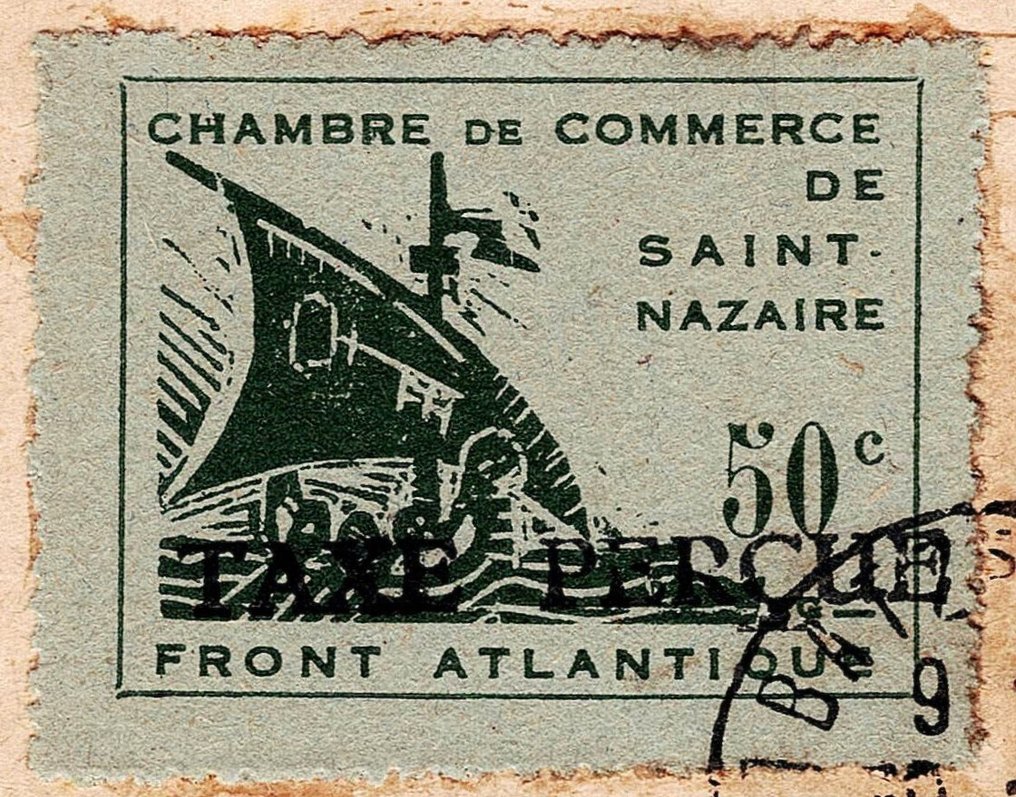 法國 1945 - 圣纳泽尔地区释放信 #1.0