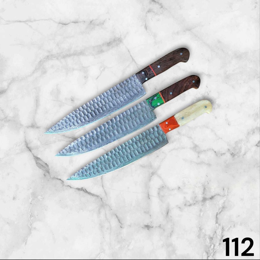 厨刀 - Chef's knife - 钢, 木, 树脂 - 美国 #1.0