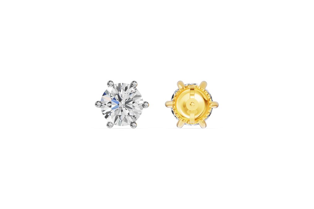 Boucles d'oreilles - 14 carats Or jaune - 2.52ct. tw. Diamant (Cultivé en laboratoire) #3.2