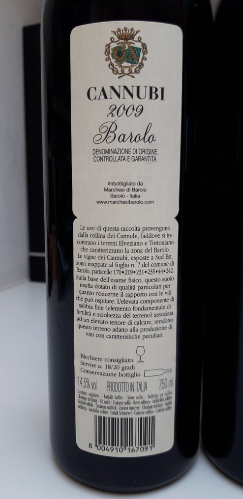 2009 Marchesi di Barolo, Cannubi - Barolo DOCG - 2 Bottles (0.75L) #4.3